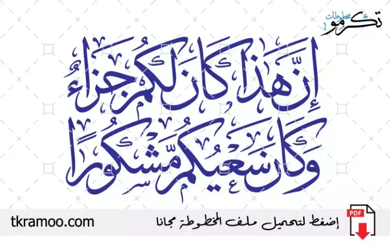 إن هذا كان لكم جزاء وكان سعيكم مشكورا